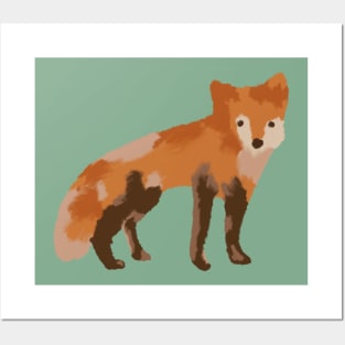 Fox Painting Posters and Art